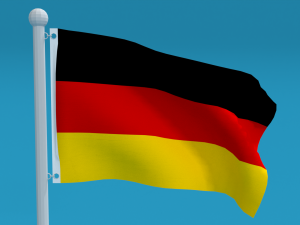 low poly seamless animated germany flag 3D Model