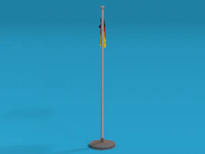 low poly seamless animated germany flag 3D Model