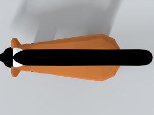 low poly cartoon red ruffed lemur 3Dモデル