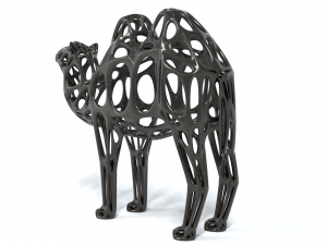 bactrian camel voronoi statue 3D-Modell