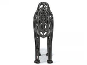 bactrian camel voronoi statue 3D Model