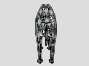 bactrian camel voronoi statue 3D-Modell