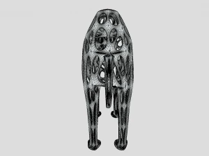 bactrian camel voronoi statue 3D Model