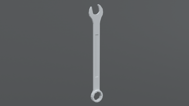 low poly cartoon wrench 3D मॉडल .c4d .max .obj .3ds .fbx .stl .blend 