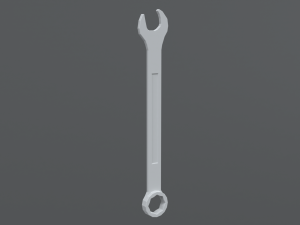 low poly cartoon wrench Modelo 3D