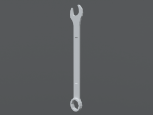 low poly cartoon wrench 3D मॉडल