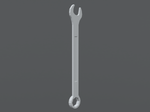 low poly cartoon wrench 3D मॉडल