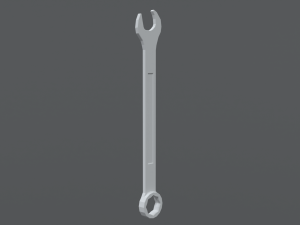 low poly cartoon wrench 3D मॉडल