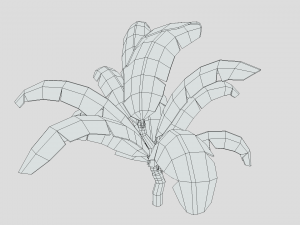low poly cartoon banana tree 3D 모델