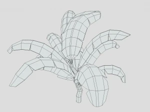low poly cartoon banana tree 3D Model