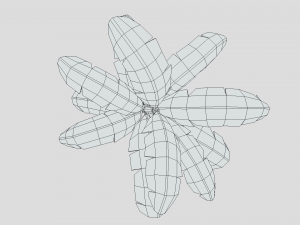 low poly cartoon banana tree 3D 모델