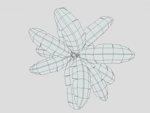 low poly cartoon banana tree 3D Model