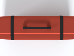 low poly cartoon suitcase Modello 3D