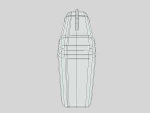 low poly cartoon suitcase Modello 3D