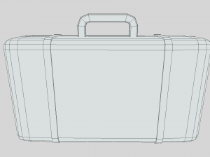 low poly cartoon suitcase Modello 3D