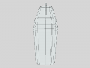 low poly cartoon suitcase Modello 3D