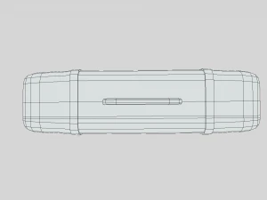 low poly cartoon suitcase 3D Model