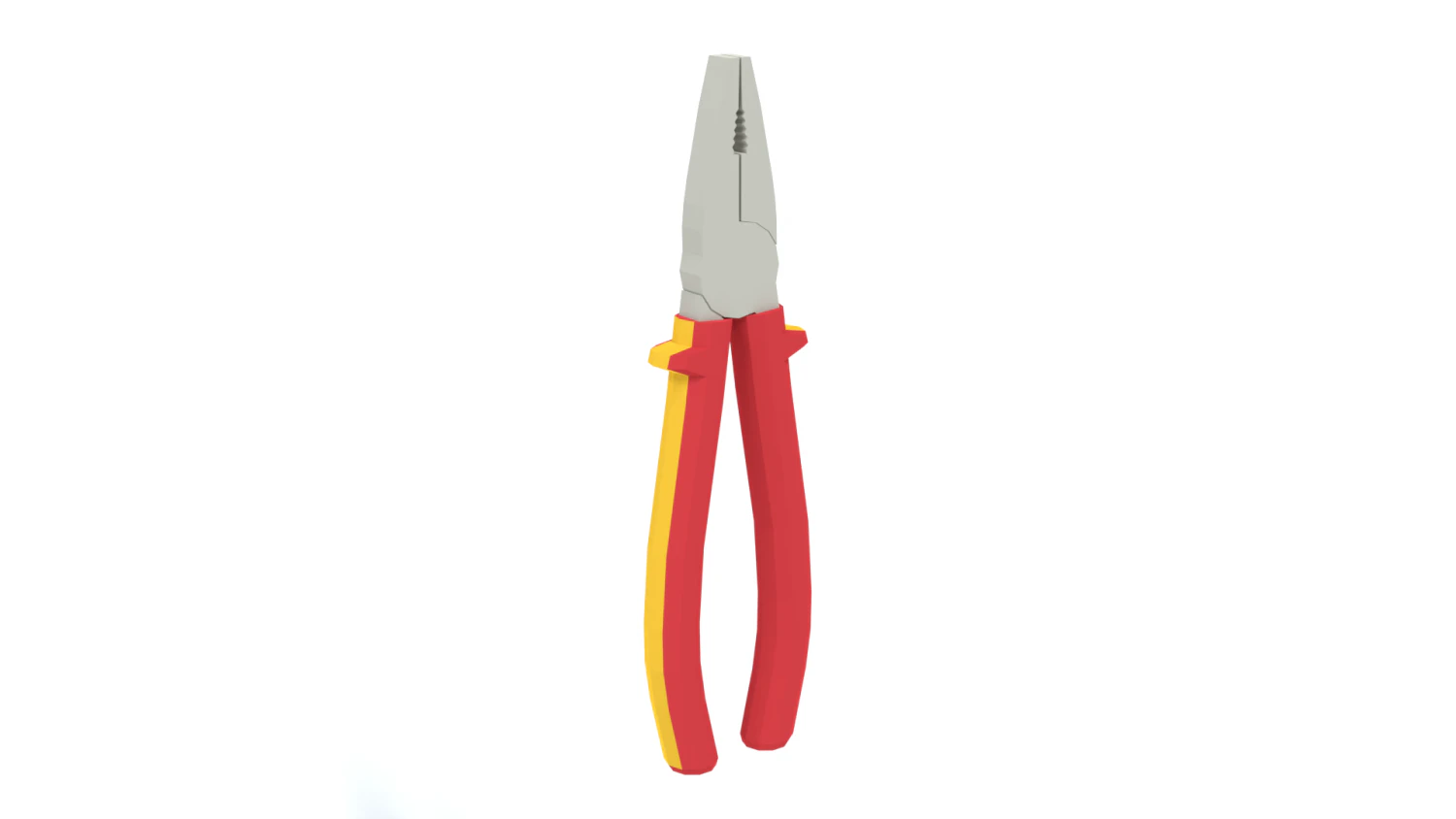 low poly cartoon pliers 3D Model .c4d .max .obj .3ds .fbx .stl .blend 