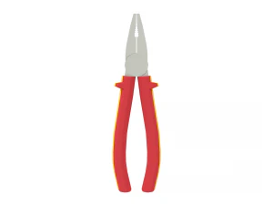 low poly cartoon pliers 3D Model