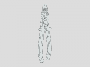 low poly cartoon pliers Modello 3D