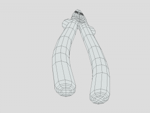low poly cartoon pliers Modello 3D