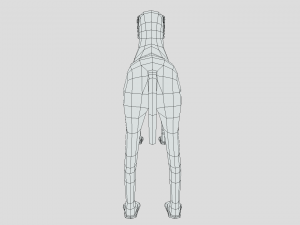 low poly cartoon hungarian vizsla dog 3D Model