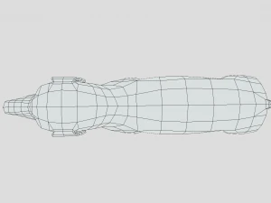 low poly cartoon hungarian vizsla dog 3D Model