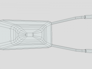 low poly cartoon wheelbarrow Model 3D