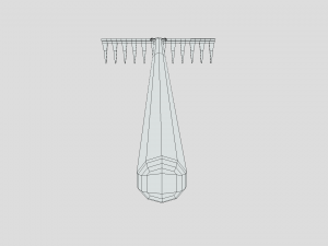 low poly cartoon rake Modello 3D