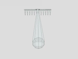 낮은 폴리 만화 갈퀴 3D 모델