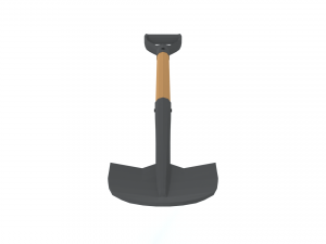 low poly cartoon shovel Modello 3D