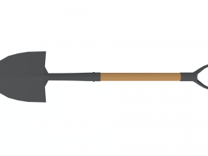 low poly cartoon shovel Modello 3D