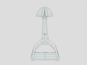 low poly cartoon shovel Modello 3D