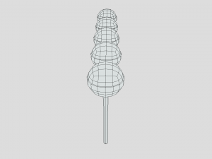 low poly cartoon lollipops Modèle 3D