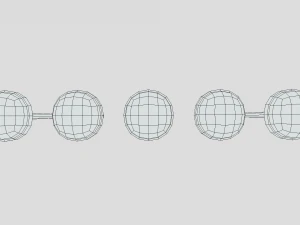 low poly cartoon lollipops 3D Model