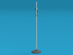 low poly seamless animated brazil flag 3D Model