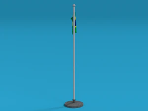 low poly seamless animated brazil flag 3D Model