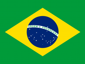 low poly seamless animated brazil flag Modèle 3D