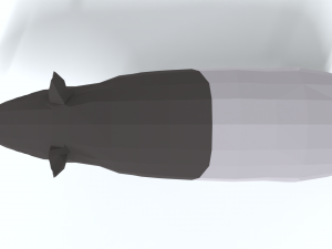 low poly cartoon tapir Model 3D