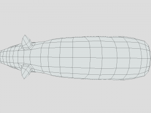 low poly cartoon tapir Model 3D