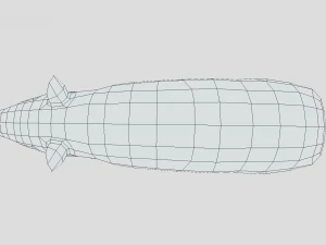 low poly cartoon tapir 3D Model
