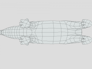 low poly cartoon tapir Model 3D