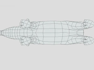 low poly cartoon tapir 3D Model