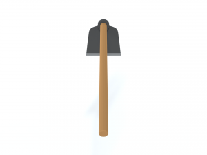 low poly cartoon hoe Modello 3D