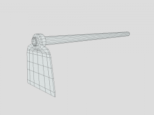 low poly cartoon hoe Modello 3D