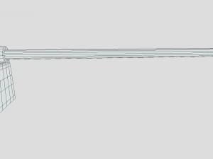 low poly cartoon hoe 3D Model