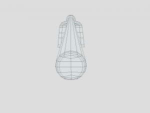 low poly cartoon hoe Modello 3D
