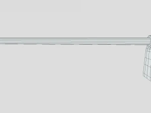 low poly cartoon hoe 3D Model