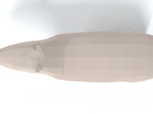 low poly cartoon capybara 3D Model