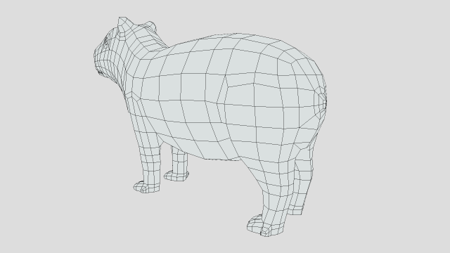 Low Poly Cartoon Capybara 3D Модель In Другое 3DExport